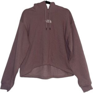 NWT The North Face‎ Evolution Hi-Lo Cropped Relaxed Hoodie Fawn Grey, Women's XL